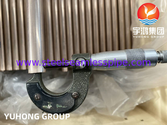 ASTM B111 C68700 C70600 C44300 C1200 untuk sistem pemanas penukar panas kondensator pendingin udara