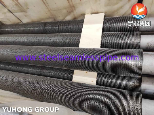 Tabung Serrated Fined HFW Spiral Spiral Tabung Serrated Fin untuk Penukar Panas