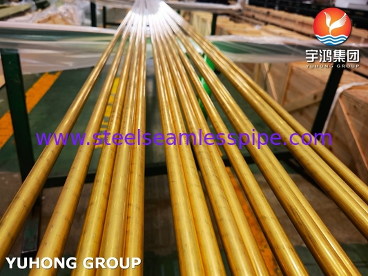 ASTM B111 UNS C68700 Aluminium Brass Tube CuZn20Al2 Heat Exchanger Tube