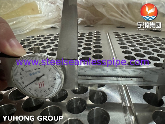 ASTM A182 F304L Tubu sheet stainless steel tempa untuk pemasangan penukar panas