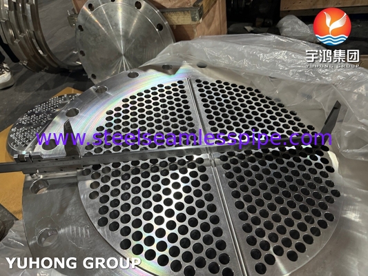 ASTM A182 F304L Tubu sheet stainless steel tempa untuk pemasangan penukar panas