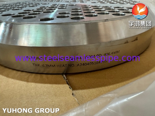 ASTM A240 SS304 Tubesheet Untuk Aksesoris Penukar Panas