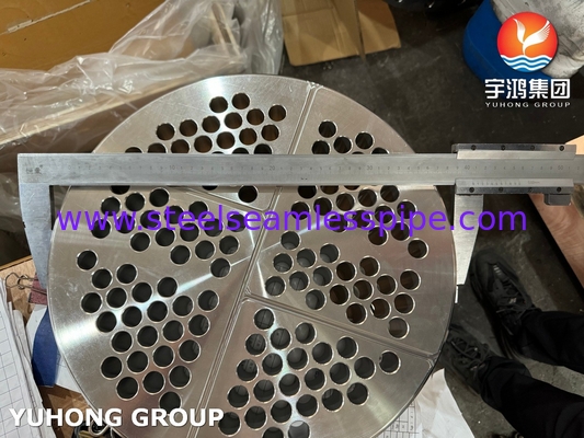 ASTM A240 SS304 Tubesheet Untuk Aksesoris Penukar Panas