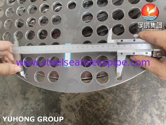 ASTM B171 C71500 Tembaga Nikel 70/30 Lembar tabung untuk penukar panas kerang dan tabung