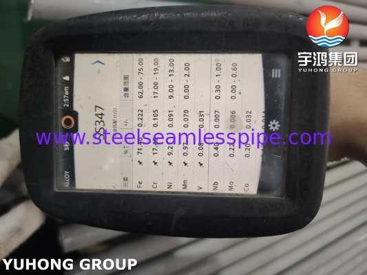 ASTM A213 TP347 1.4550 Tabung Tanpa Sambungan Untuk Boiler Dan Penukar Panas