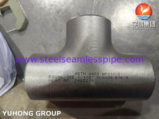 Fitting ASTM A403 WP317-S dari baja tahan karat untuk ketahanan korosi dan suhu tinggi
