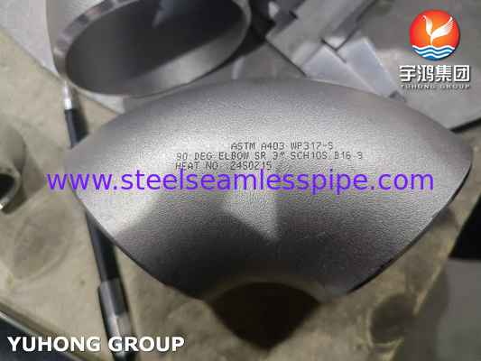 Fitting ASTM A403 WP317-S dari baja tahan karat untuk ketahanan korosi dan suhu tinggi