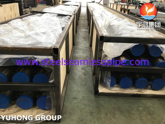 ASTM A213 T9 Alloy Steel Studded Fin Pipe, 13Cr Stud untuk Rafineri Minyak Sawit