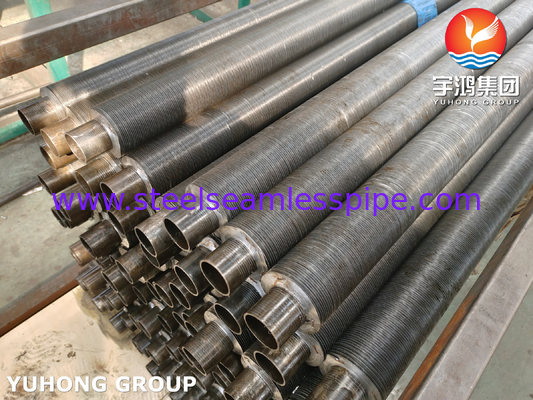 Tipe L Fenned Pipe A179 Carbon Steel Seamless Tube Al Fin Untuk Menara Pendingin