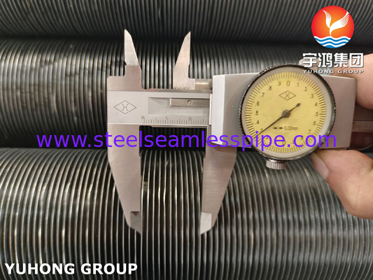 ASTM A210 GR.A1, tabung sirip baja karbon tertanam dengan pita aluminium, 100% ECT