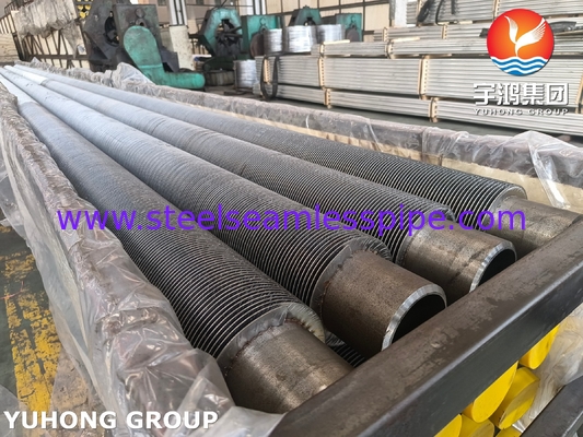 HFW Solid Plain Fined Tube, ASTM A335 P22 Alloy Steel Seamless Pipe Untuk Boiler