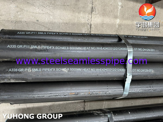 ASTM A335 GRADE P11 ALLOY STEEL SEAMLESS PIPE untuk bagian radiant pemanas