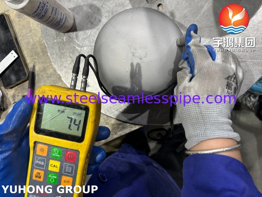 Fittings pipa Super Duplex SAF2507, ASTM A815 WPS UNS S32750 Buttweld Cap