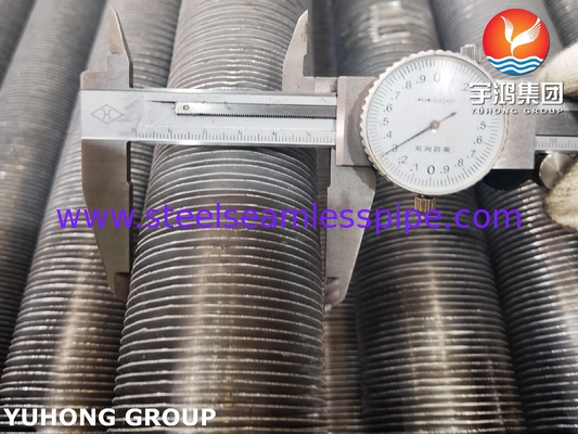 Tabung Fined Extruded, ASTM A179 Steel Carbon Seamless Heat Exchanger Fin Tube