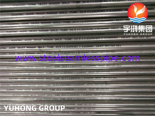 ASTM B163 Incoloy NO2200 NO2201 NO4400 NO6600 tabung penukar panas