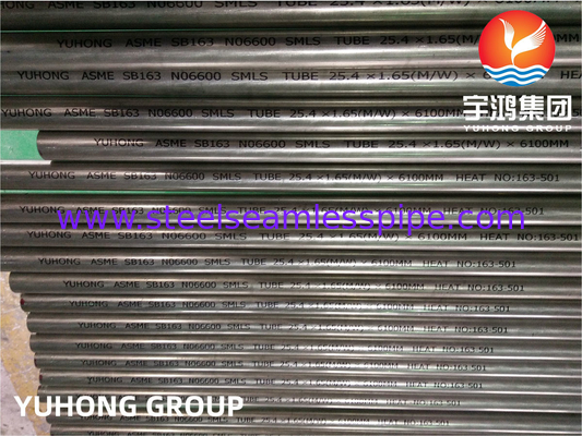 ASTM B163 Incoloy NO2200 NO2201 NO4400 NO6600 tabung penukar panas