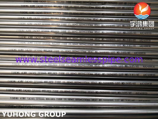 Tabung Las Stainless Steel Terang Anil A249 TP316L 1.4404 ET HT