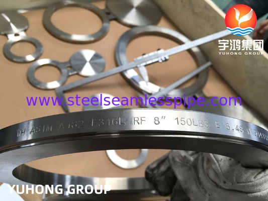 Kacamata Blind Flange A182 F316L B16.48 Sistem pipa minyak dan gas