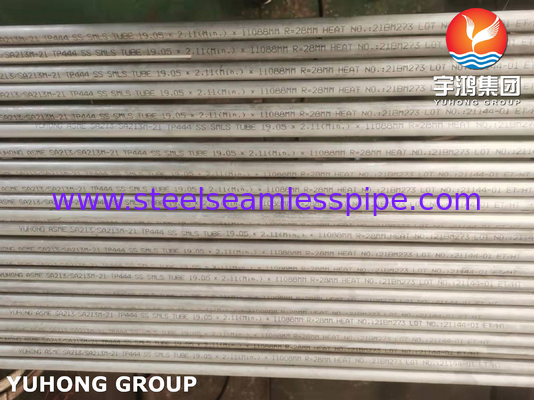 Tabung Ferritic Seamless ASME/ASTM A213 T444 untuk Boiler dan Exchanger Panas