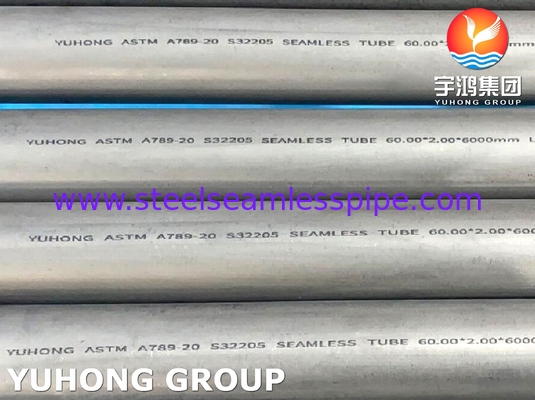 ASTM A789 UNS S32205 Tube Steel Duplex Seamless Untuk Industri Kimia