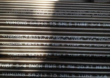 ASTM A213 / ASME SA213 T5 Alloy Steel Seamless tube 1 &amp;quot;12 BWG 20FT, aplikasi Boiler dan heat exchanger