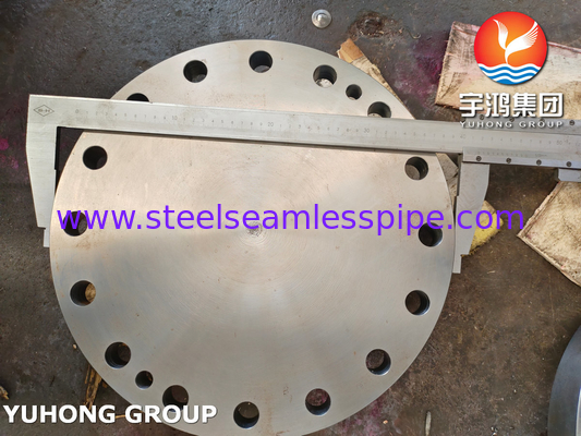 ASTM SA266 Gr2N Flange Penutup Saluran Dan Flange Sisi Shell Digunakan Dalam Penukar Panas