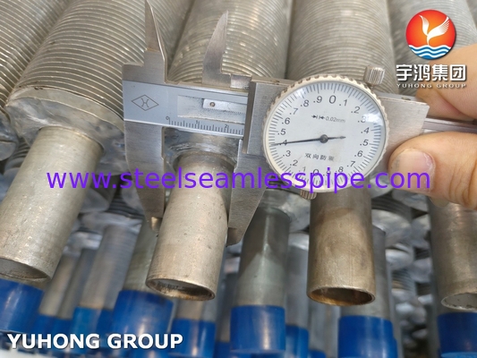 ASTM269 TP304 TUBE SEAMLESS Stainless Steel Extruded Fin Tube Untuk Penukar Panas