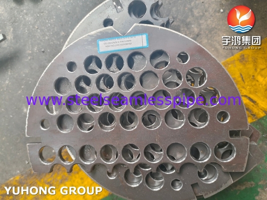 ASME SA516 Gr 70 Baffle Plate Carbon Steel untuk Penukar Panas