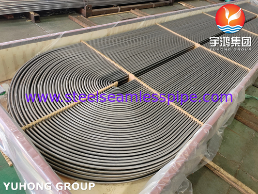 ASME SA179 U Bend Seamless Cold Drawn Carbon Steel Tube untuk Tubular Heat Exchangers
