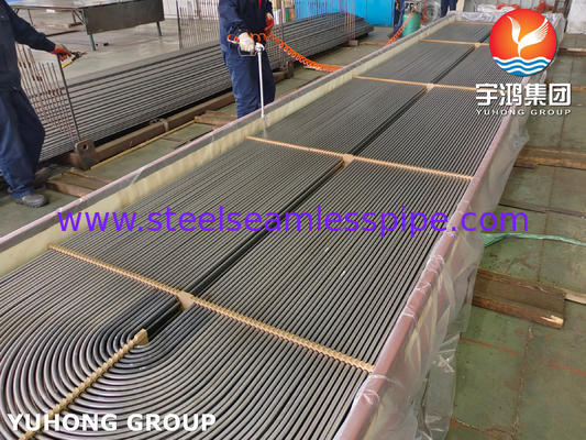 ASME SA179 U Bend Seamless Cold Drawn Carbon Steel Tube untuk Tubular Heat Exchangers