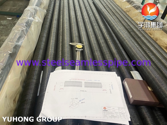 Tabung dasar A179 dengan sirip aluminium untuk sistem pendingin