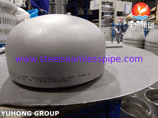 Fitting pipa ASTM A815 SAF2507 / UNS S32750 Super Duplex Cap B16.9 BW