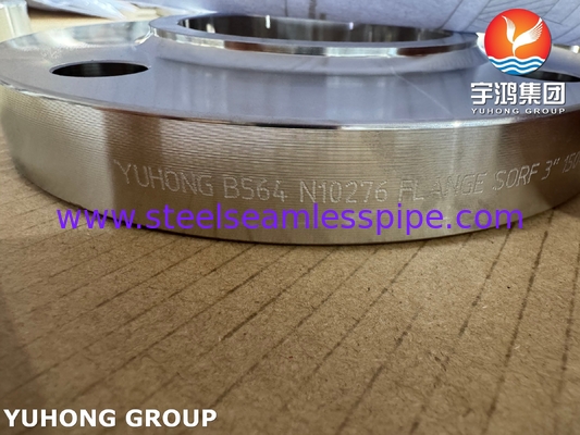 ASTM B564 UNS N10276 Nikel Alloy Slip On Flange / Hastelloy C276 SORF Flange