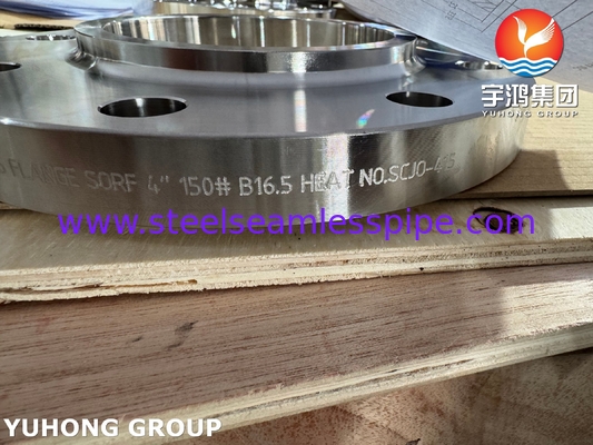 ASTM B564 UNS N10276 Nikel Alloy Slip On Flange / Hastelloy C276 SORF Flange