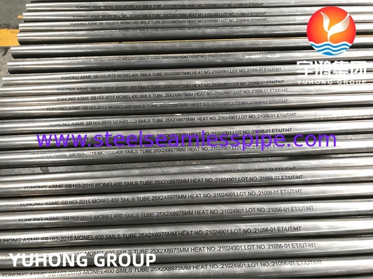 SB163 Monel 400 Nikel-tembaga tabung paduan UNS N04400 Kolom distilasi