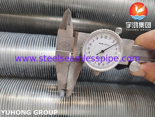 ASME A179 Karbon Steel Fin Tube Wound Tipe L Untuk AC