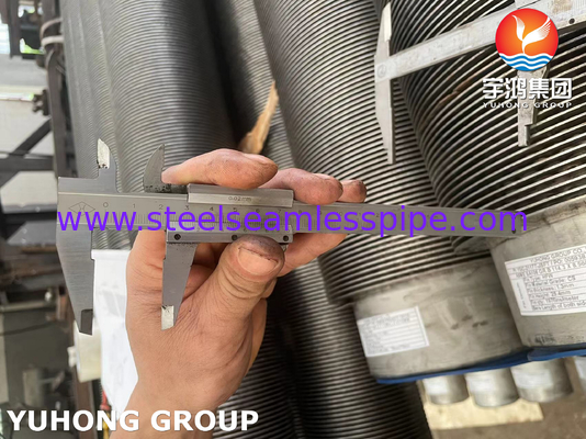 TP347H Stainless Steel Seamless Fin Tube Tipe HFW Untuk Pemanas Api