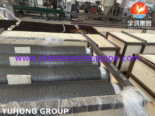 ASME SA106 GRADE B Steel Carbon Seamless Fin Pipe HFW Tipe untuk Fire Heater