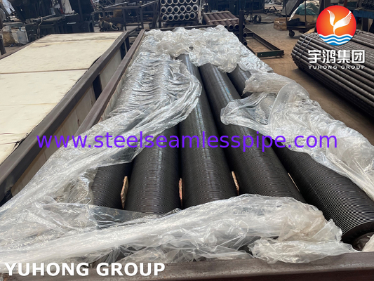 ASME SA106 GRADE B Steel Carbon Seamless Fin Pipe HFW Tipe untuk Fire Heater