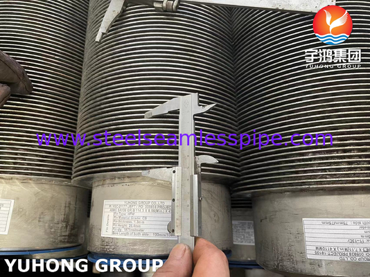 ASME SA106 GRADE B Steel Carbon Seamless Fin Pipe HFW Tipe untuk Fire Heater