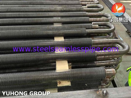 U Bend Fin Tube Di Penukar Panas / Boiler / Tungku
