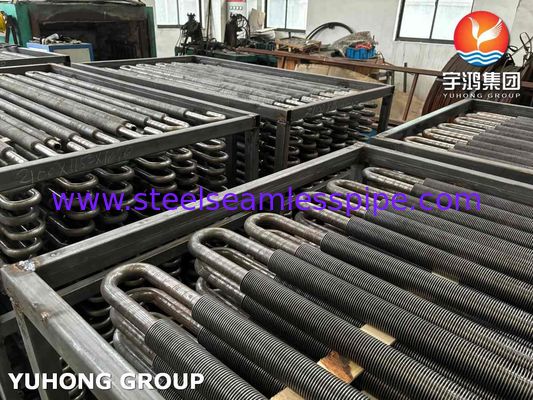 U Bend Fin Tube Di Penukar Panas / Boiler / Tungku