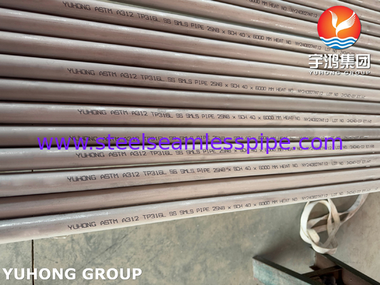 ASTM A269 TP316L Stainless Steel Seamless Tube Cold Drawn Pickled Annealed Tube (Tabung tanpa jahitan baja tahan karat)