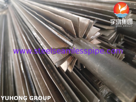 ASTM A179 Baja Karbon Longitudinal Fin Tube Q235B Fin Untuk Air Preheater