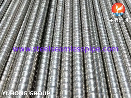 ASME SA312 / ASTM A312 TP310S tabung sirip bergelombang untuk penukar panas