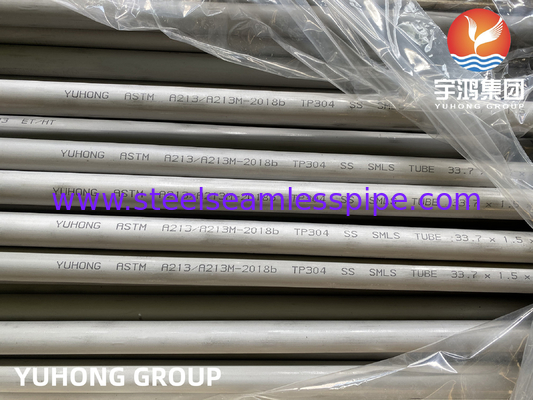 ASTM A213 TP304 304H 304L tabung penukar panas baja tahan karat