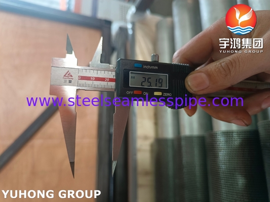 TP304H HFW Fin Tube Serrated Type ASTM A312 Untuk HRSG Heat Recovery Steam System