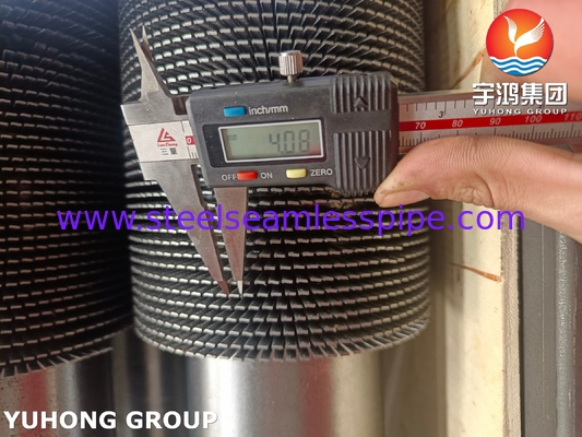 TP304H HFW Fin Tube Serrated Type ASTM A312 Untuk HRSG Heat Recovery Steam System