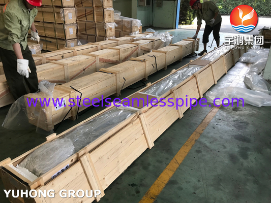 ASTM B111 / ASME SB111 C44300 Tabung Tembaga Untuk Aplikasi Penukar Panas Kondensor