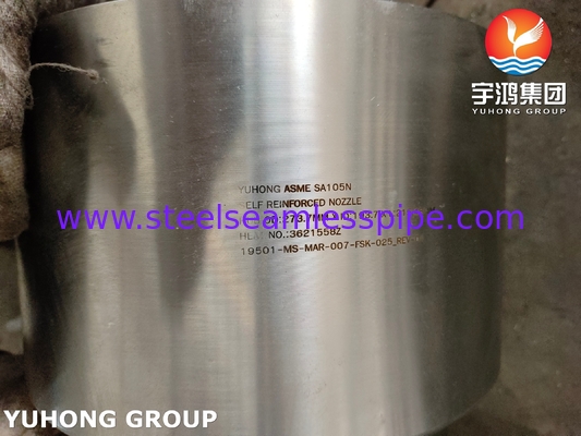 ASME SA105N Baja Karbon Nozzle Self-diperkuat untuk penukar panas